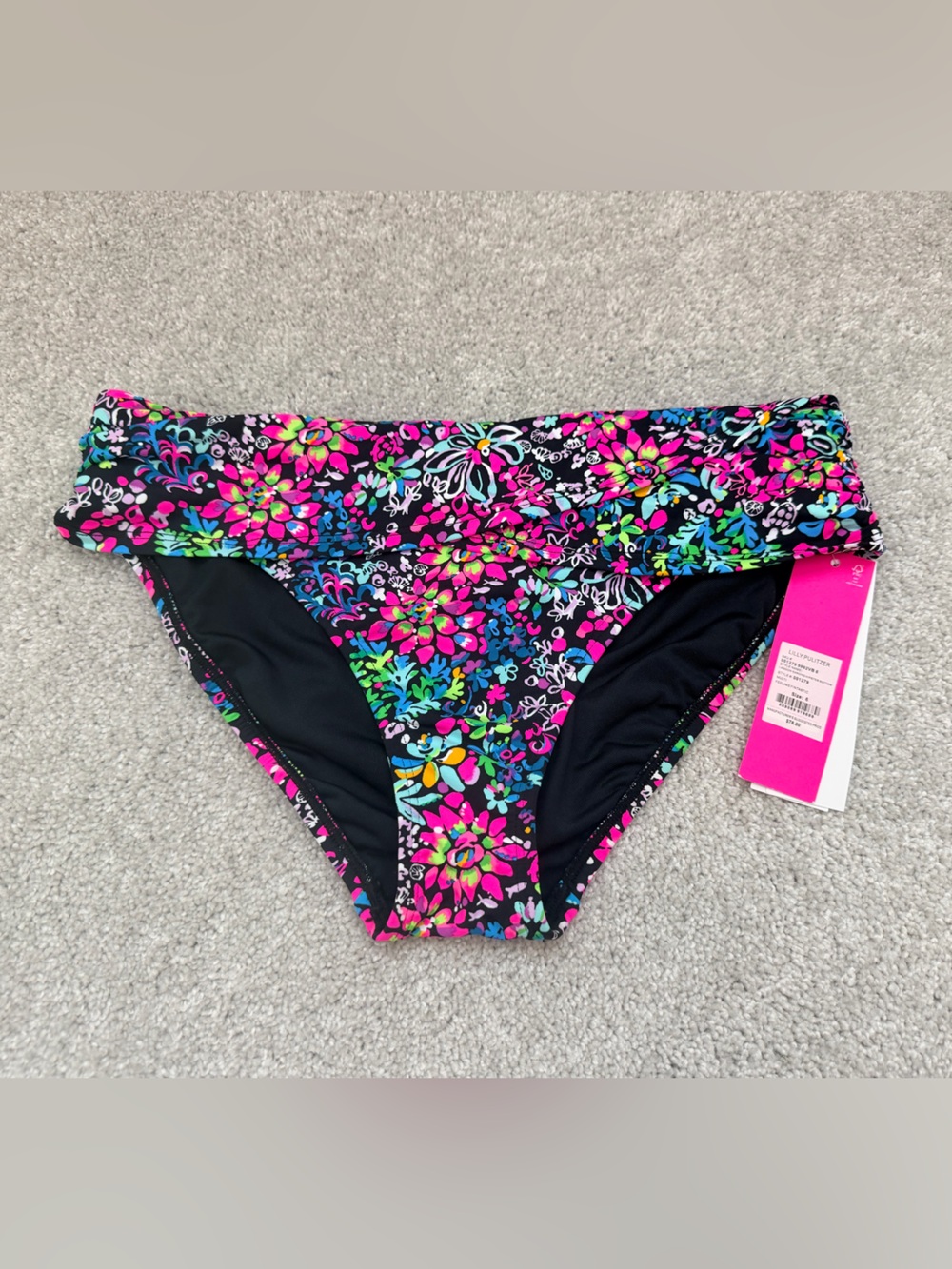 NWT Lilly Pulitzer Lagoon Sarong Hipster Bottoms in Feeling Fintastic, size 6